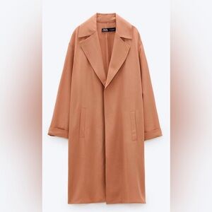 Zara XL Flowy Trench Coat